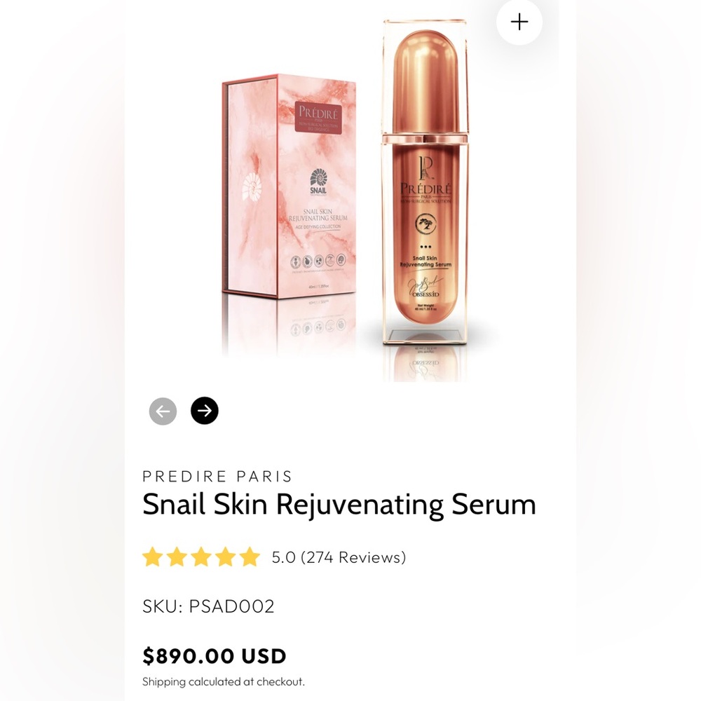 Predire Paris Snail Skin Renewal Serum